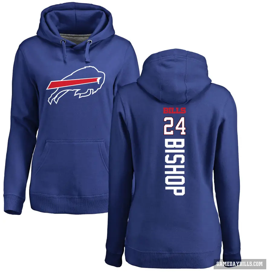 Women's ＃24 Cole Bishop Buffalo Bills Royal Pro Line Backer Pullover Hoodie
