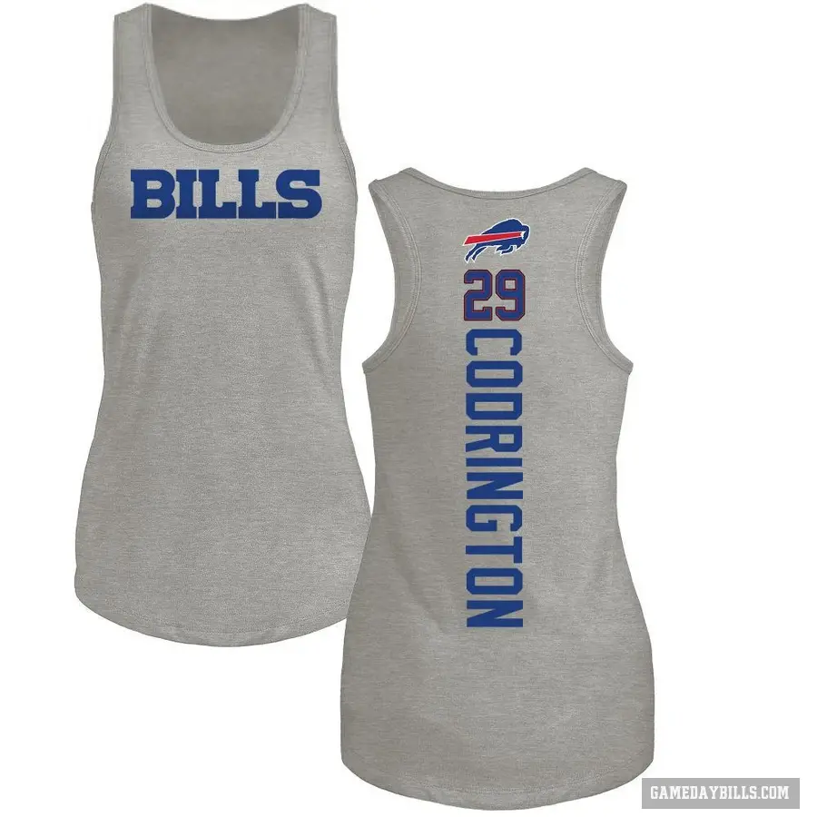 Women's ＃29 Brandon Codrington Buffalo Bills Ash Backer Tank Top