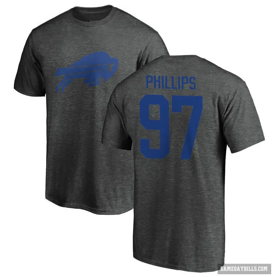 Youth ＃97 Jordan Phillips Buffalo Bills Ash One Color T-Shirt